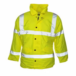 Absolute Apparel Mens Hi Viz Jacket - L, Saturn Yellow