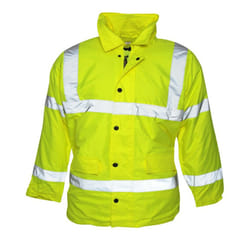 Absolute Apparel Mens Hi Viz Jacket - L, Saturn Yellow
