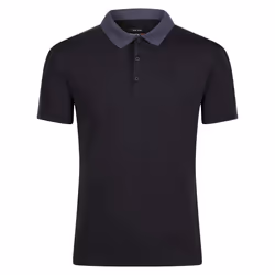 Regatta Contrast Coolweave Pique Polo Shirt - S, Black/Seal Grey