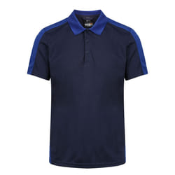 Regatta Contrast Coolweave Pique Polo Shirt - S, Navy/New Royal