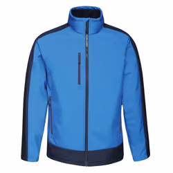 Regatta  Mens Contrast Three Layer Printable Soft Shell Jacket - 2XL, New Royal/Navy