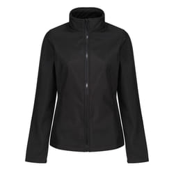 Regatta Standout Womens/Ladies Ablaze Printable Soft Shell Jacket - 18, Black/Black