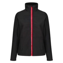 Regatta Standout Womens/Ladies Ablaze Printable Soft Shell Jacket - 16, Black/Classic Red