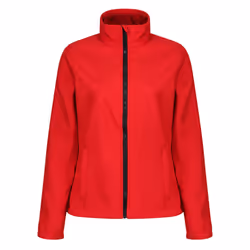Regatta Standout Womens/Ladies Ablaze Printable Soft Shell Jacket - 20, Classic Red/Black