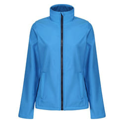 Regatta Standout Womens/Ladies Ablaze Printable Soft Shell Jacket - 18, French Blue/Navy