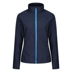 Regatta Standout Womens/Ladies Ablaze Printable Soft Shell Jacket - 12, Navy/French Blue