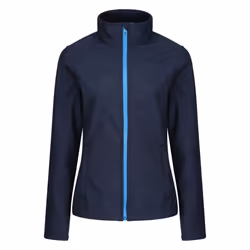 Regatta Standout Womens/Ladies Ablaze Printable Soft Shell Jacket - 14, Navy/French Blue