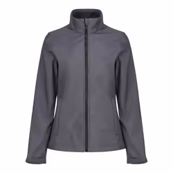 Regatta Standout Womens/Ladies Ablaze Printable Soft Shell Jacket - 12, Seal Grey/Black