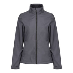 Regatta Standout Womens/Ladies Ablaze Printable Soft Shell Jacket - 12, Seal Grey/Black