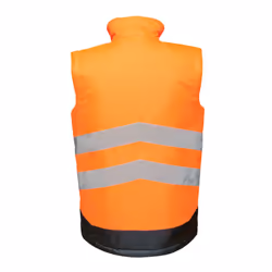 Regatta Professional Mens Hi Vis Pro Body Warmer - M, Orange/Navy