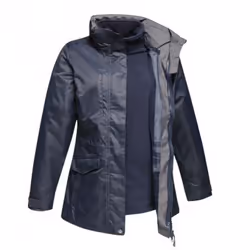 Regatta Womens/Ladies Benson III 3-in-1 Breathable Jacket - 12 UK, Navy/Navy