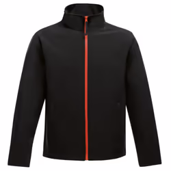 Regatta Standout Mens Ablaze Printable Soft Shell Jacket - 3XL, Black/Classic Red