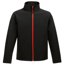 Regatta Standout Mens Ablaze Printable Soft Shell Jacket - XL, Black/Classic Red
