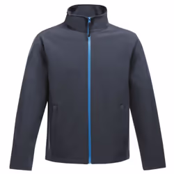 Regatta Standout Mens Ablaze Printable Soft Shell Jacket - S, Navy/French Blue
