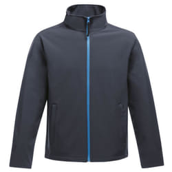 Regatta Standout Mens Ablaze Printable Soft Shell Jacket - S, Navy/French Blue