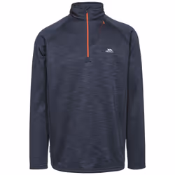 Trespass Mens Collins Half Zip Fleece Top - S, Navy Marl