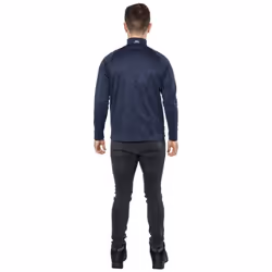 Trespass Mens Collins Half Zip Fleece Top - S, Navy Marl
