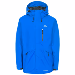 Trespass Mens Corvo Hooded Full Zip Waterproof Jacket/Coat - XXS, Blue