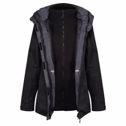 Regatta Womens/Ladies Benson III 3-in-1 Breathable Jacket - 16 UK, Black/Black