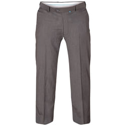 D555 Mens Kingsize Supreme Stretch Dress Trousers - 60L, Charcoal