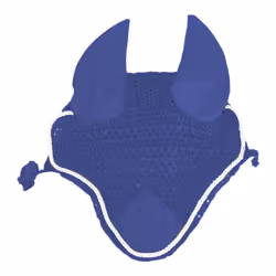 Roma Crochet Ear Cover - Pony, Navy/White