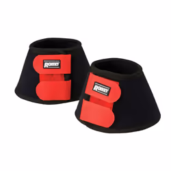 Roma Neoprene Bell Boots II - Pony, Black/Bright Red
