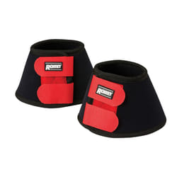 Roma Neoprene Bell Boots II - Pony, Black/Bright Red
