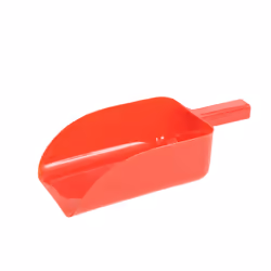 Roma Plastic Feed Scoop - One Size, Red