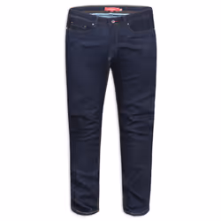 Duke Mens Cedric King Size Tapered Fit Stretch Jeans - 60S, Indigo