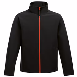 Regatta Standout Mens Ablaze Printable Softshell Jacket - 2XL, Black/Classic Red