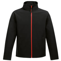 Regatta Standout Mens Ablaze Printable Softshell Jacket - 2XL, Black/Classic Red