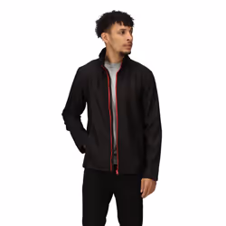 Regatta Standout Mens Ablaze Printable Softshell Jacket - 2XL, Black/Classic Red