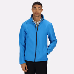 Regatta Standout Mens Ablaze Printable Softshell Jacket - 2XL, French Blue/Navy