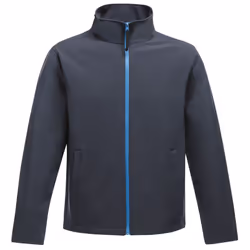 Regatta Standout Mens Ablaze Printable Softshell Jacket - S, Navy/French Blue