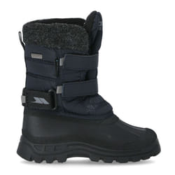 Trespass Childrens Boys Strachan II Waterproof Touch Fastening Snow Boots - 1 Youth UK, Navy