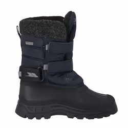Trespass Childrens Boys Strachan II Waterproof Touch Fastening Snow Boots - 1 Youth UK, Navy
