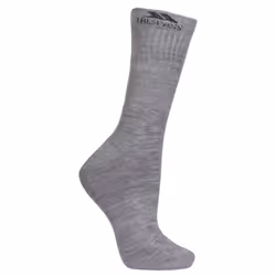 Trespass Mens Jackbarrow Trekking Socks (Pack Of 3) - UK 4-7, Carbon Melange/Stone Melange/Black
