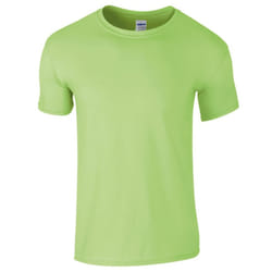 Gildan Mens SoftStyle Ringspun T-Shirt - S, Mint