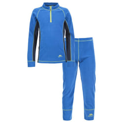 Trespass Childrens/Kids Bubbles Fleece Top And Bottom Base Layers - 2-3 Years, Electric Blue X
