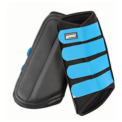 Roma Neoprene Brushing Boots - Cob, Black/Blue