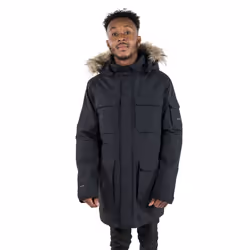Trespass Mens Pixilation Deluxe Hooded Weatherproof Rain Jacket