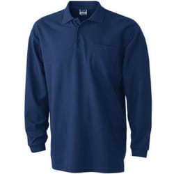 James and Nicholson Unisex Long-Sleeved Pique Polo