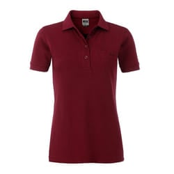 James and Nicholson Womens/Ladies Workwear Pocket Polo - XS, Red Wine