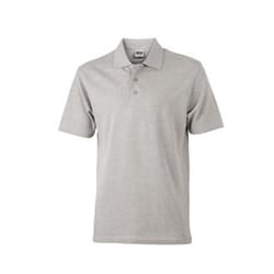 James and Nicholson Unisex Basic Polo Shirt - 3XL, Grey Heather