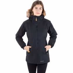 Trespass Womens/Ladies Celebrity Insulated Longer Length Parka Jacket - XXL, Black
