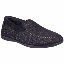 Cotswold Mens Stanley Moc Toe Full Slipper - 6 UK, Black
