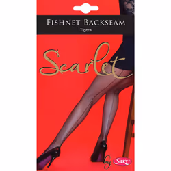 Silky Womens/Ladies Scarlet Backseam Fishnet Tights (1 Pair)