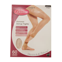 , Light Toast) Silky Womens/Ladies Dance Shimmer Stirrup Tights (1 Pair) - Medium (5ft-5ft8"