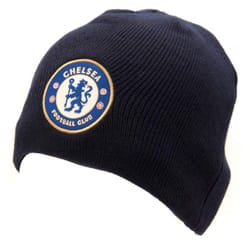 Chelsea FC Official Adults Unisex Knitted Hat - One Size, Navy
