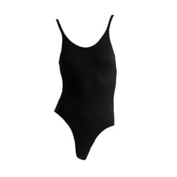 Silky Childrens Girls Invisible Low Back Dance Camisole - 5-7 Years, Black
